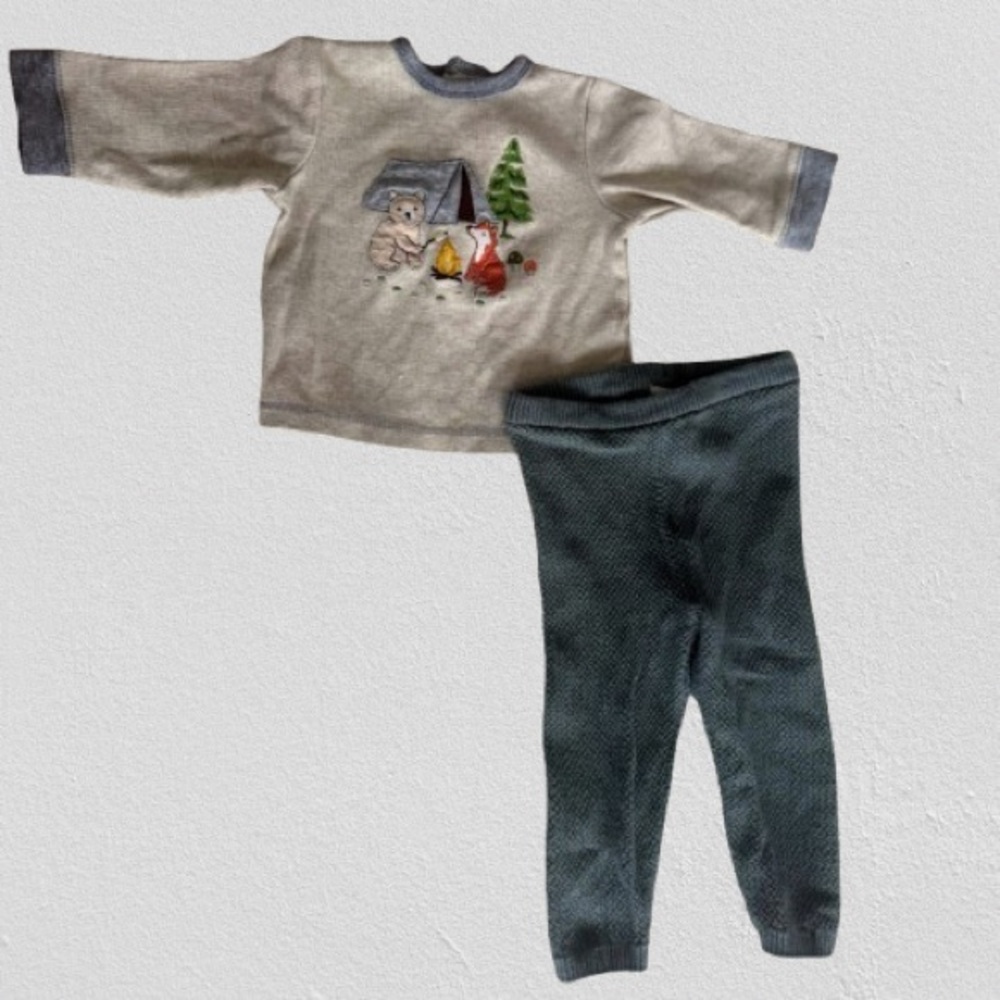 Kids Matching Set with Forest Print